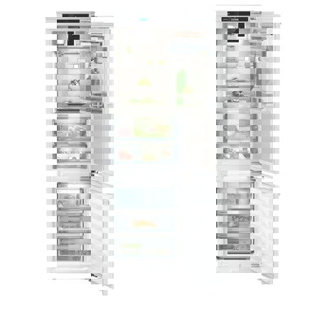 Combina frigorifica incorporabila Liebherr ICBNdi 5173 Peak, BioFresh Professional si NoFrost, 55 cm, 243 l, HydroBreeze, SmartDeviceBox, Fish & Seafood-Box, IceMaker, Clasa D